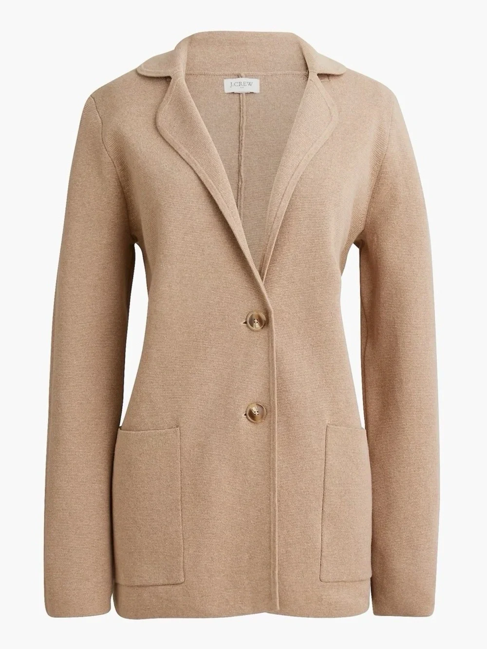 J. Crew Tan Sweater Blazer, XS